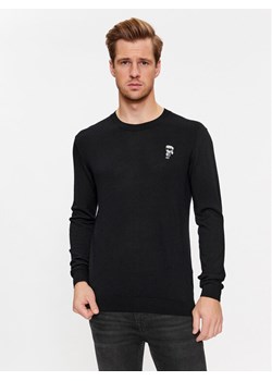 KARL LAGERFELD Sweter 655013 534399 Czarny Regular Fit ze sklepu MODIVO w kategorii Swetry męskie - zdjęcie 182678670
