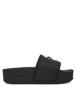 KARL LAGERFELD Klapki Kondo Maxi KL80805A Czarny ze sklepu MODIVO w kategorii Klapki damskie - zdjęcie 182678682