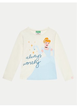 United Colors Of Benetton Bluzka 3ATNG10H8 Écru Regular Fit ze sklepu MODIVO w kategorii T-shirty chłopięce - zdjęcie 182678752
