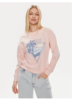 Guess Bluza W4GQ11 KBK32 Różowy Relaxed Fit ze sklepu MODIVO w kategorii Bluzy damskie - zdjęcie 182678891