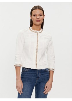 Liu Jo Kurtka jeansowa UXX039 D4128 Biały Regular Fit ze sklepu MODIVO w kategorii Kurtki damskie - zdjęcie 182679073