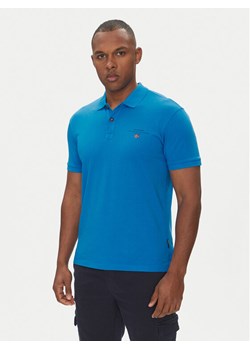 Napapijri Polo Elbas NP0A4GB4 Niebieski Regular Fit ze sklepu MODIVO w kategorii T-shirty męskie - zdjęcie 182679094