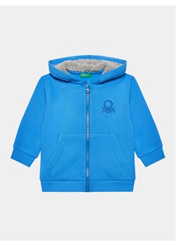 United Colors Of Benetton Bluza 3EB5G502F Niebieski Regular Fit ze sklepu MODIVO w kategorii Bluzy i swetry - zdjęcie 182679221