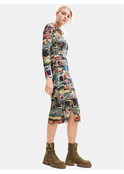 Desigual Sukienka codzienna 23WWVF15 Kolorowy Slim Fit ze sklepu MODIVO w kategorii Sukienki - zdjęcie 182679250