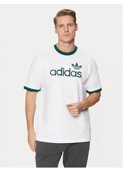 adidas T-Shirt Simple JC8371 Biały Regular Fit ze sklepu MODIVO w kategorii T-shirty męskie - zdjęcie 182679253