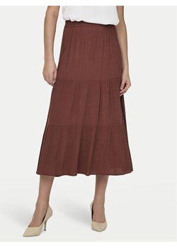 ONLY Spódnica maxi Mikka 15324808 Brązowy Regular Fit ze sklepu MODIVO w kategorii Spódnice - zdjęcie 182679363