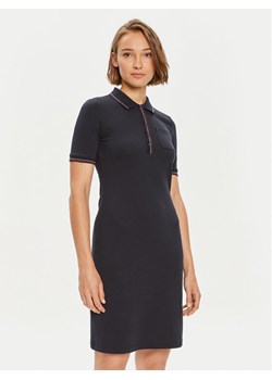 Tommy Hilfiger Sukienka codzienna Slim RWb Tipping Polo 1/2SLV DRS WW0WW42114 Granatowy Slim Fit ze sklepu MODIVO w kategorii Sukienki - zdjęcie 182679554