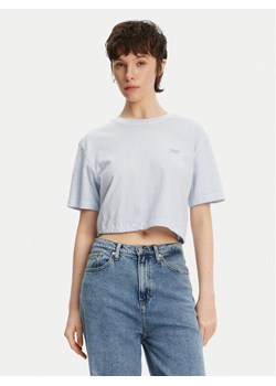 Tommy Jeans T-Shirt DW0DW20324 Błękitny Relaxed Fit ze sklepu MODIVO w kategorii Bluzki damskie - zdjęcie 182679574