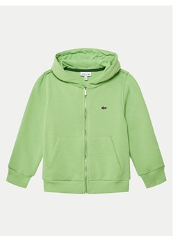 Lacoste Bluza SJ9723 Zielony Regular Fit ze sklepu MODIVO w kategorii Bluzy chłopięce - zdjęcie 182679652