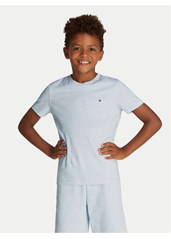 Tommy Hilfiger T-Shirt Essential KB0KB06879 S Błękitny Regular Fit ze sklepu MODIVO w kategorii T-shirty chłopięce - zdjęcie 182679711