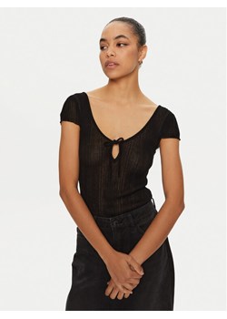 PINKO Top 103588 A1V8 Czarny Slim Fit ze sklepu MODIVO w kategorii Bluzki damskie - zdjęcie 182679840