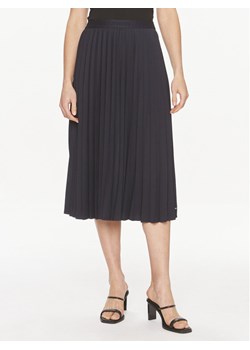 Tommy Hilfiger Spódnica plisowana Fluid WW0WW41793 Granatowy Regular Fit ze sklepu MODIVO w kategorii Spódnice - zdjęcie 182679940