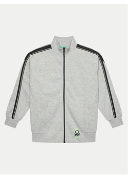 United Colors Of Benetton Bluza 330SC503Z Szary Regular Fit ze sklepu MODIVO w kategorii Bluzy chłopięce - zdjęcie 182680062