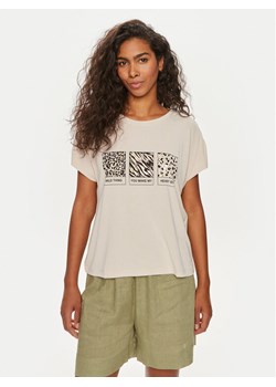 ONLY T-Shirt Free 15293567 Beżowy Regular Fit ze sklepu MODIVO w kategorii Bluzki damskie - zdjęcie 182680242