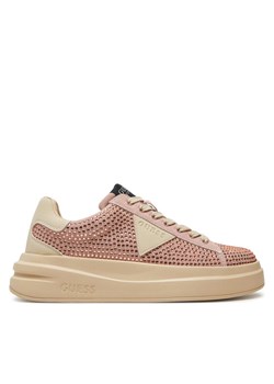 Guess Sneakersy FLPELB SUE12 Różowy ze sklepu MODIVO w kategorii Buty sportowe damskie - zdjęcie 182680360