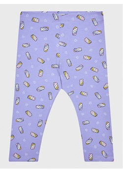 United Colors Of Benetton Legginsy 3XFUGF01S Fioletowy Slim Fit ze sklepu MODIVO w kategorii Spodnie dziewczęce - zdjęcie 182680624