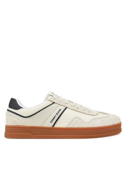 Tommy Jeans Sneakersy The Greenwich Mix Media EM0EM01606 Beżowy ze sklepu MODIVO w kategorii Buty sportowe męskie - zdjęcie 182680733
