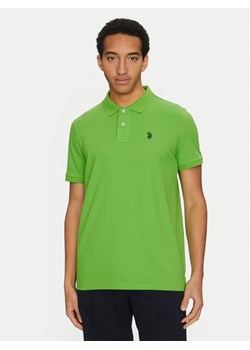 U.S. Polo Assn. Polo MUP3637 Zielony Regular Fit ze sklepu MODIVO w kategorii T-shirty męskie - zdjęcie 182680821