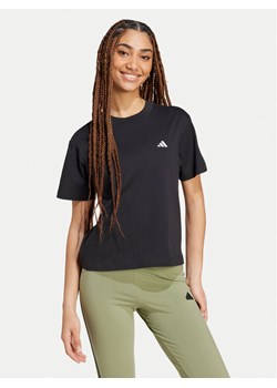 adidas T-Shirt Essentials Small Logo JH3690 Czarny Slim Fit ze sklepu MODIVO w kategorii Bluzki damskie - zdjęcie 182680853