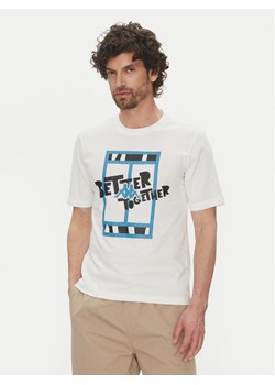 Kappa T-Shirt 351U8JW 001 Biały Regular Fit ze sklepu MODIVO w kategorii T-shirty męskie - zdjęcie 182680854