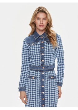 Guess Kurtka jeansowa Tweed W4RN55 D59L1 Niebieski Regular Fit ze sklepu MODIVO w kategorii Kurtki damskie - zdjęcie 182680962