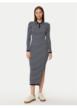 Tommy Jeans Sukienka dzianinowa DW0DW19476 Granatowy Slim Fit ze sklepu MODIVO w kategorii Sukienki - zdjęcie 182680971
