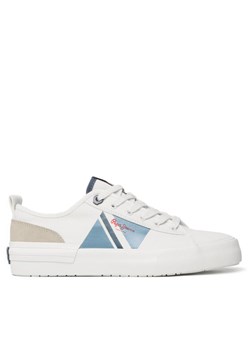 Pepe Jeans Sneakersy Allen Flag Color PMS30903 Biały ze sklepu MODIVO w kategorii Trampki męskie - zdjęcie 182681052