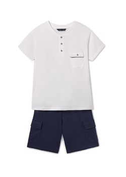 Mayoral Komplet t-shirt i spodenki 6676 Granatowy Regular Fit ze sklepu MODIVO w kategorii Komplety chłopięce - zdjęcie 182681202