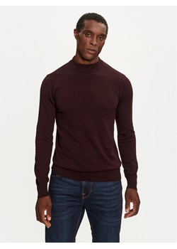 Brave Soul Sweter MK-230TURTLE3 Bordowy Regular Fit ze sklepu MODIVO w kategorii Swetry męskie - zdjęcie 182681260