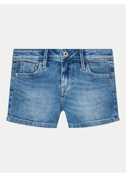 Pepe Jeans Szorty jeansowe Slim Short Jr PG800860MP0 Niebieski Slim Fit ze sklepu MODIVO w kategorii Spodenki dziewczęce - zdjęcie 182681270