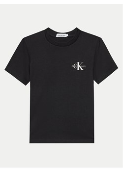 Calvin Klein Jeans T-Shirt Monogram IU0IU00624 D Czarny Regular Fit ze sklepu MODIVO w kategorii T-shirty chłopięce - zdjęcie 182681271