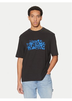 HUGO T-Shirt Nafralo 50533528 Czarny Regular Fit ze sklepu MODIVO w kategorii T-shirty męskie - zdjęcie 182681314