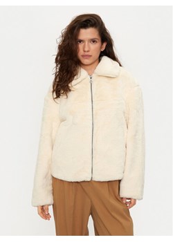 United Colors Of Benetton Futro 2FBDDN06V Écru Regular Fit ze sklepu MODIVO w kategorii Futra damskie - zdjęcie 182681341