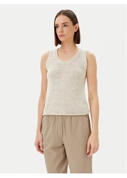 Marc O'Polo Top 503 5136 63029 Beżowy Slim Fit ze sklepu MODIVO w kategorii Bluzki damskie - zdjęcie 182681363