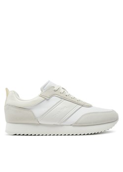 Calvin Klein Sneakersy Low Top Lace Up Mix HM0HM01554 Biały ze sklepu MODIVO w kategorii Buty sportowe męskie - zdjęcie 182681452