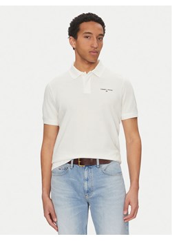 Tommy Jeans Polo Linear DM0DM20914 Biały Regular Fit ze sklepu MODIVO w kategorii T-shirty męskie - zdjęcie 182681472