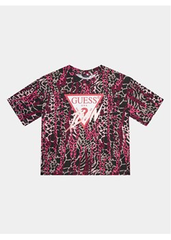 Guess T-Shirt J3BI41 J1313 Kolorowy Boxy Fit ze sklepu MODIVO w kategorii Bluzki dziewczęce - zdjęcie 182681500