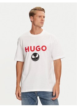 HUGO T-Shirt 50537986 Biały Regular Fit ze sklepu MODIVO w kategorii T-shirty męskie - zdjęcie 182681731