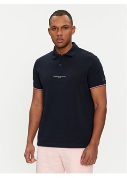 Tommy Hilfiger Polo Logo MW0MW34841 Granatowy Regular Fit ze sklepu MODIVO w kategorii T-shirty męskie - zdjęcie 182681744