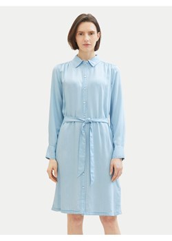 Tom Tailor Sukienka koszulowa 1040366 Błękitny Regular Fit ze sklepu MODIVO w kategorii Sukienki - zdjęcie 182681752