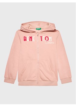 United Colors Of Benetton Bluza 35TMG501H Różowy Regular Fit ze sklepu MODIVO w kategorii Bluzy dziewczęce - zdjęcie 182681884