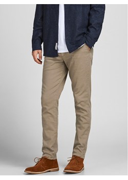 Jack&Jones Spodnie materiałowe Marco Dave 12174307 Beżowy Slim Fit ze sklepu MODIVO w kategorii Spodnie męskie - zdjęcie 182681904