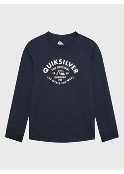 Quiksilver Bluzka Script Talk EQBZT04514 Granatowy Regular Fit ze sklepu MODIVO w kategorii T-shirty chłopięce - zdjęcie 182681924