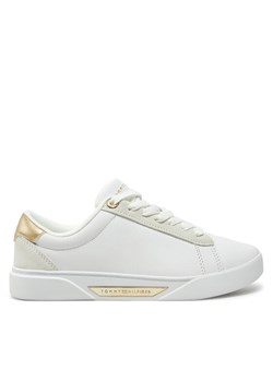 Tommy Hilfiger Sneakersy Chic Court Sneaker FW0FW08382 Biały ze sklepu MODIVO w kategorii Buty sportowe damskie - zdjęcie 182681982