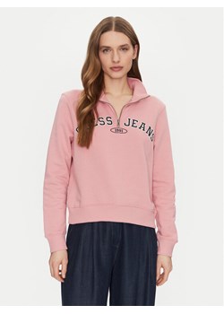 Guess Jeans Bluza W5RQ25 K68I4 Różowy Regular Fit ze sklepu MODIVO w kategorii Bluzy damskie - zdjęcie 182682101