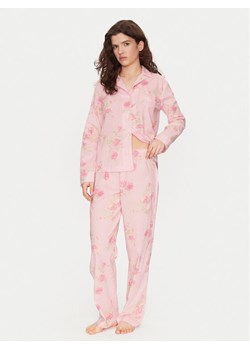 LAUREN RALPH LAUREN Piżama ILN92403 Różowy Regular Fit ze sklepu MODIVO w kategorii Piżamy damskie - zdjęcie 182682102