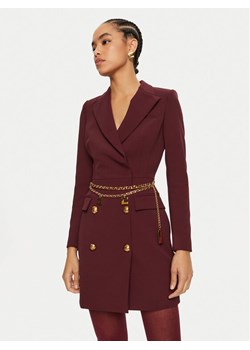 Elisabetta Franchi Sukienka koktajlowa AB-657-46E2-V960 Bordowy Regular Fit ze sklepu MODIVO w kategorii Sukienki - zdjęcie 182682112