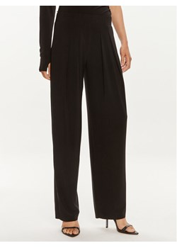 NORMA KAMALI Spodnie materiałowe KK4237PLC32001 Czarny Relaxed Fit ze sklepu MODIVO w kategorii Spodnie damskie - zdjęcie 182682192
