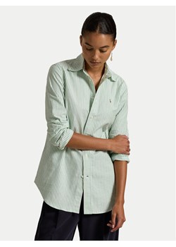 Polo Ralph Lauren Koszula 211941508007 Zielony Slim Fit ze sklepu MODIVO w kategorii Koszule damskie - zdjęcie 182682270