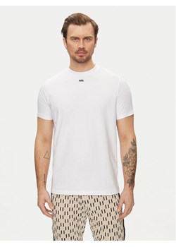 KARL LAGERFELD T-Shirt 755034 542221 Biały Regular Fit ze sklepu MODIVO w kategorii T-shirty męskie - zdjęcie 182682330